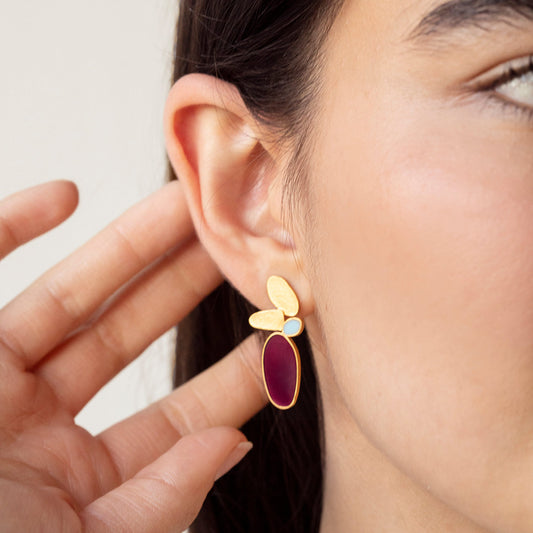 THALUS EARRINGS LARGE GOLD