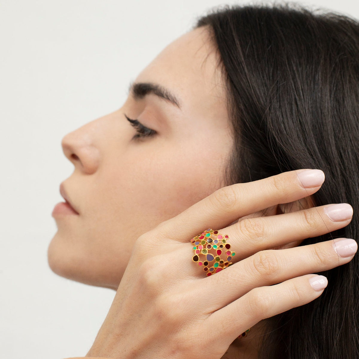 CANDY COLOURS RING GOLD 16号