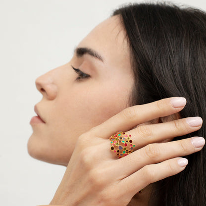 CANDY COLOURS RING GOLD 16号
