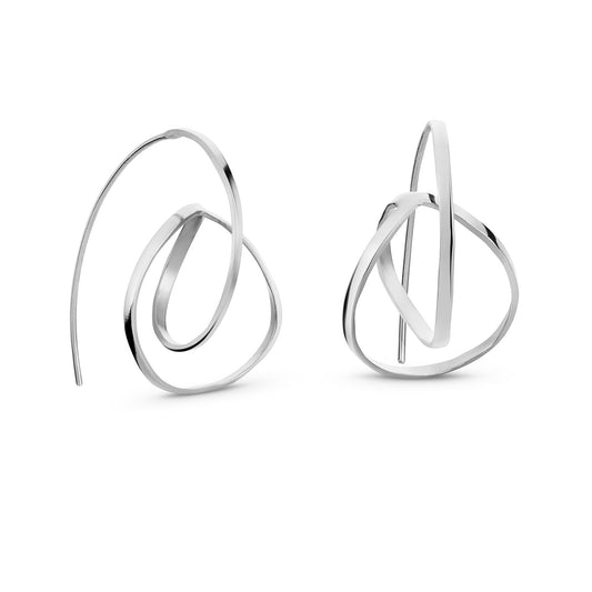 EMBOLIC EARRINGS MEDIUM SILVER