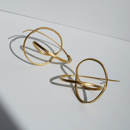 EMBOLIC EARRINGS LARGE GOLD