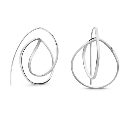 EMBOLIC EARRINGS LARGE SILVER