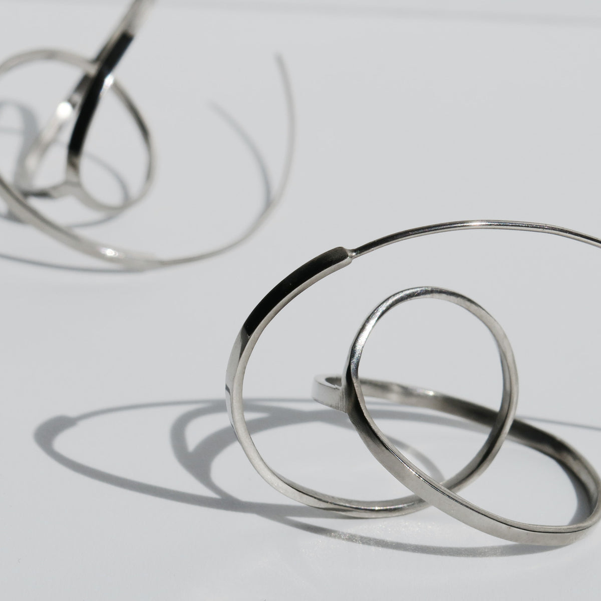 EMBOLIC EARRINGS LARGE SILVER