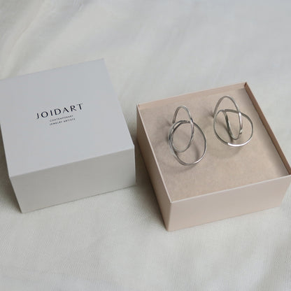EMBOLIC EARRINGS LARGE SILVER