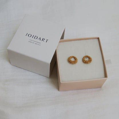 STARDUST EARRINGS HOOP SMALL GOLD