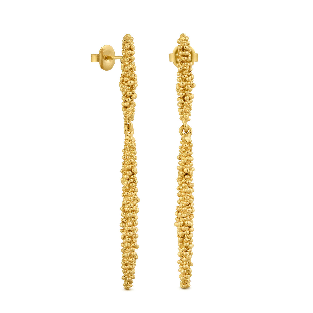 STARDUST EARRINGS LONG GOLD