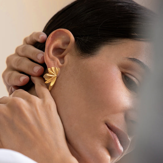 VOL EARRINGS LARGE GOLD