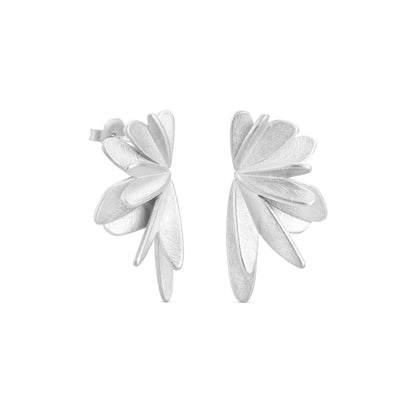 VOL EARRINGS LARGE SILVER
