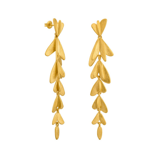 VOL EARRINGS LONG GOLD