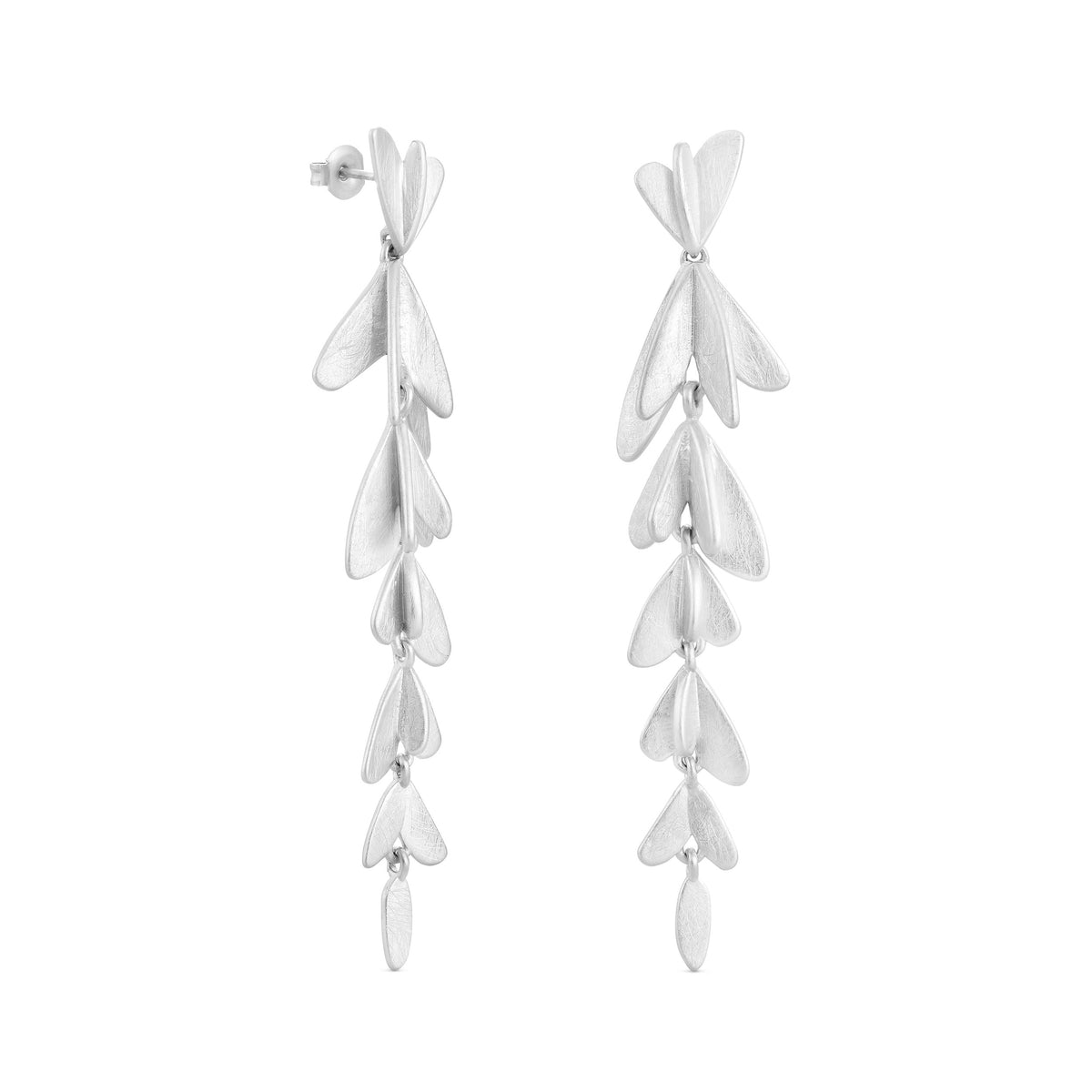 VOL EARRINGS LONG SILVER