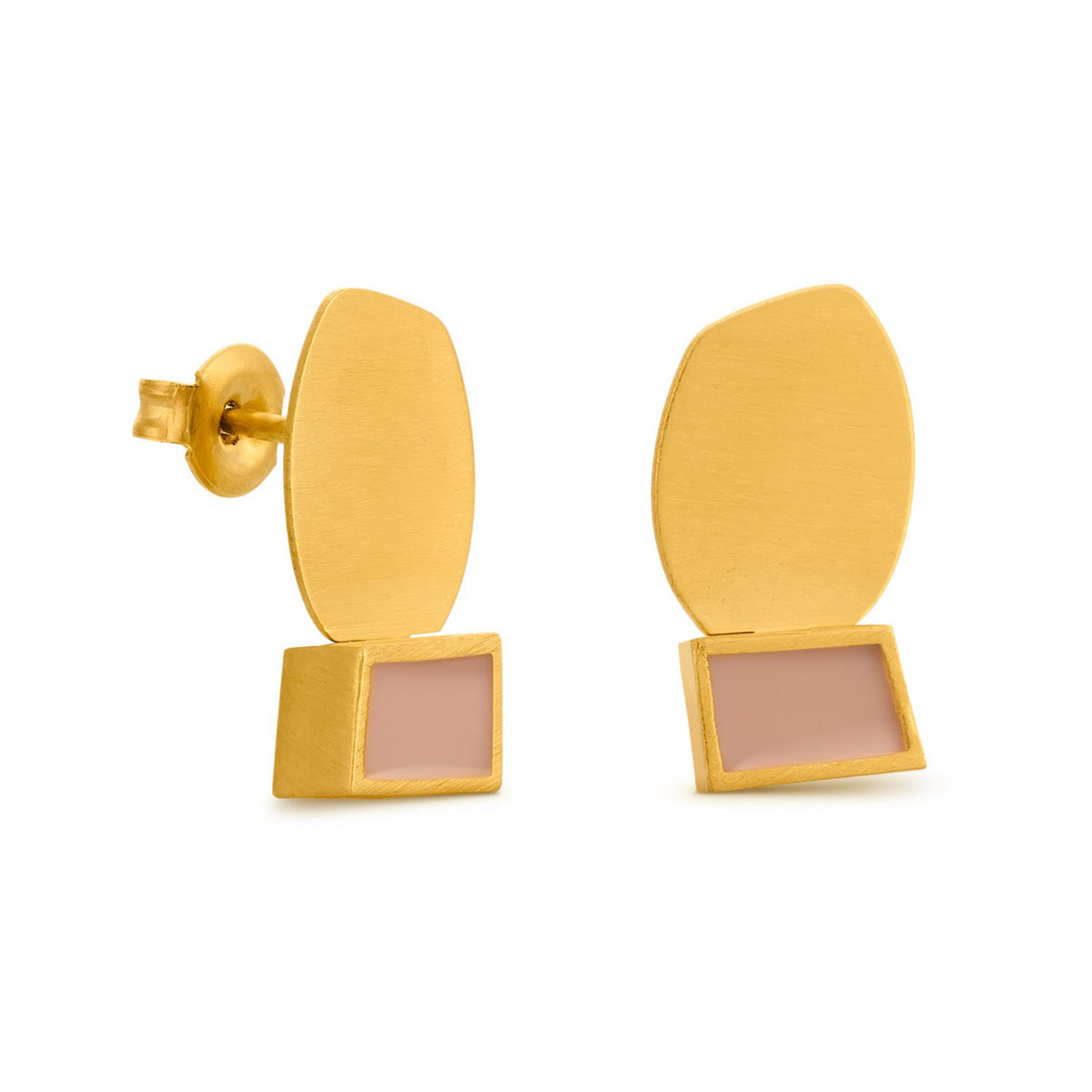 COLLAGE EARRINGS MAUVE