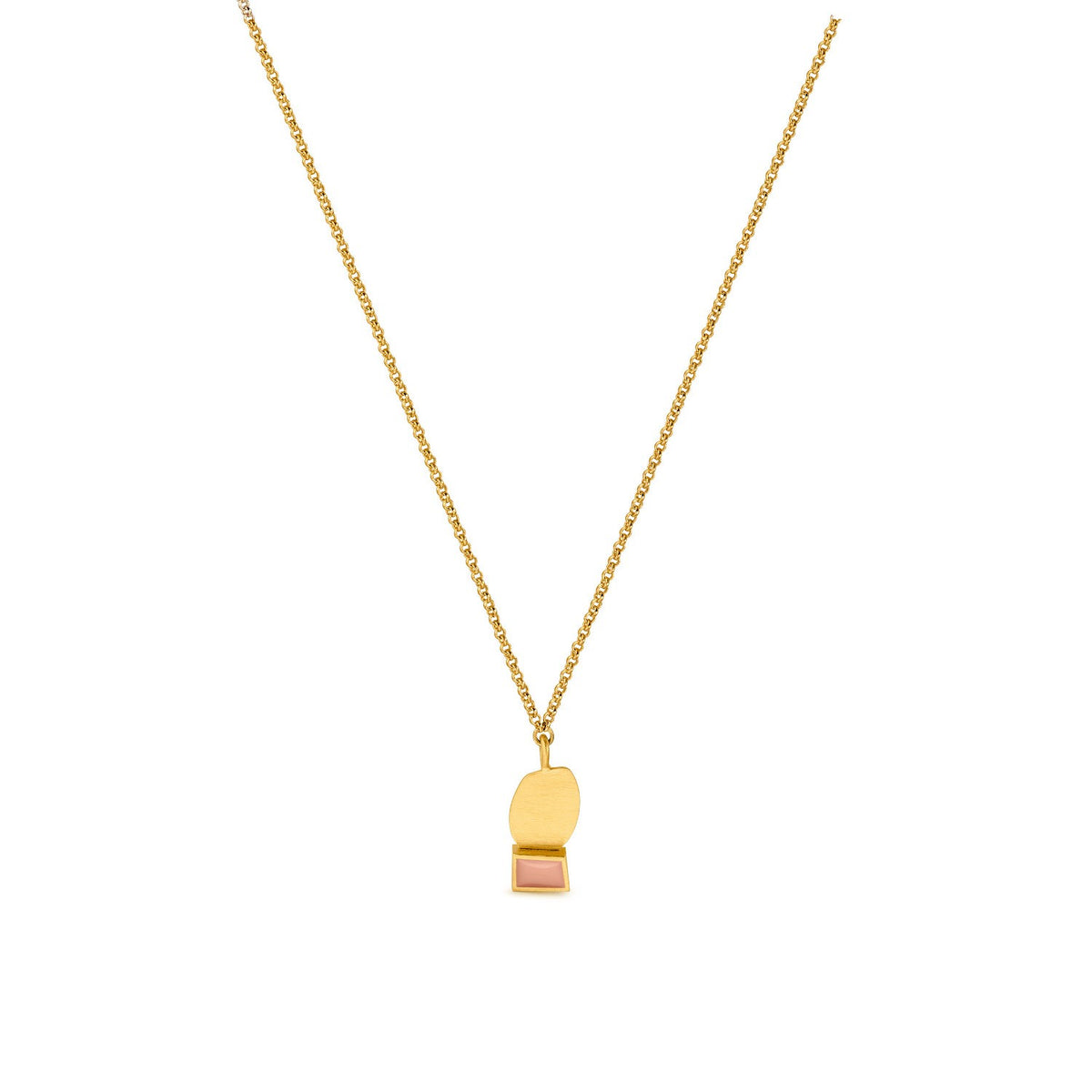 COLLAGE NECKLACE MAUVE