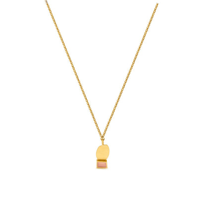 COLLAGE NECKLACE MAUVE