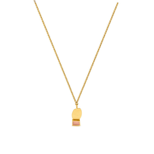 COLLAGE NECKLACE MAUVE