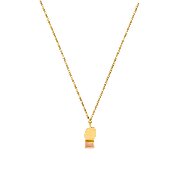 COLLAGE NECKLACE MAUVE