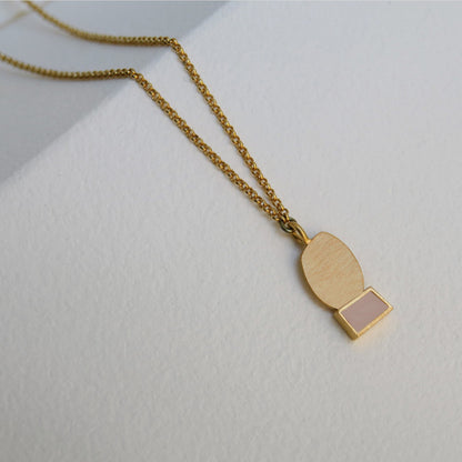 COLLAGE NECKLACE MAUVE