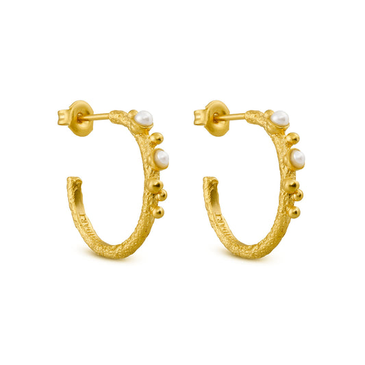 GUSPIRA EARRINGS HOOP GOLD