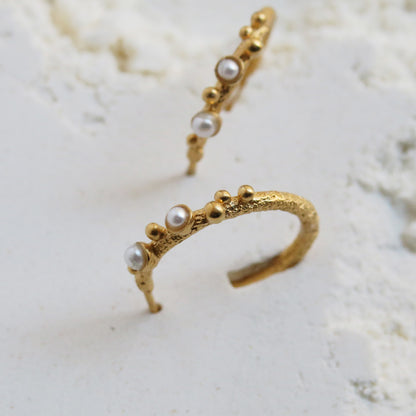 GUSPIRA EARRINGS HOOP GOLD