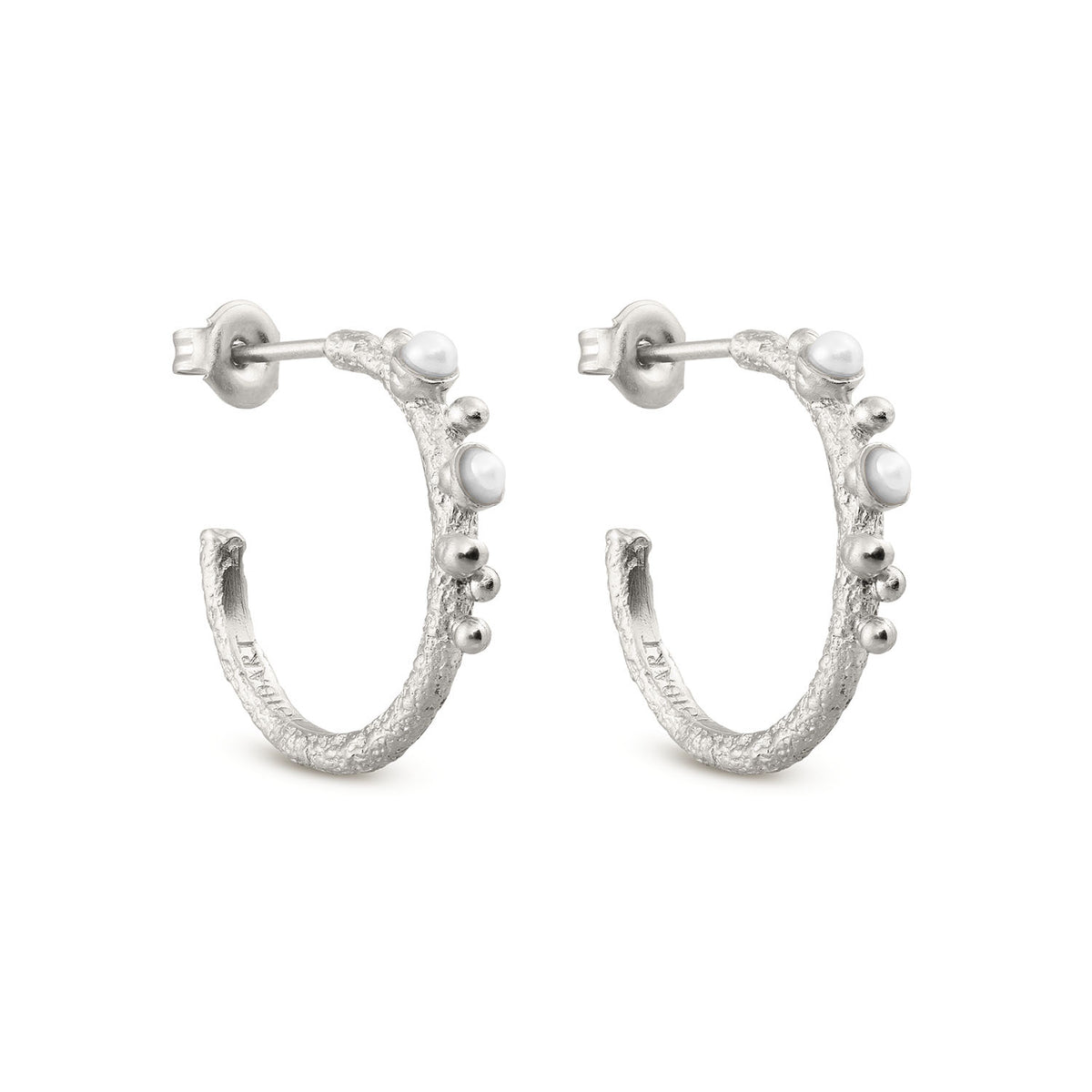 GUSPIRA EARRINGS HOOP SILVER