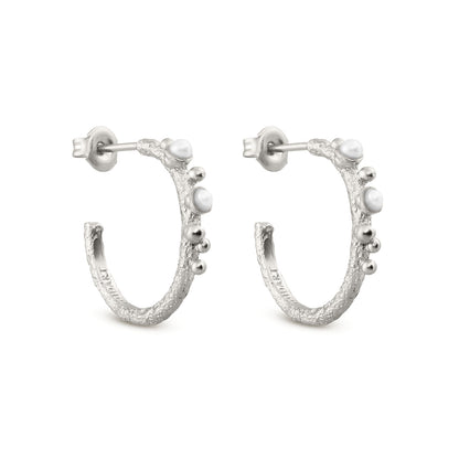 GUSPIRA EARRINGS HOOP SILVER