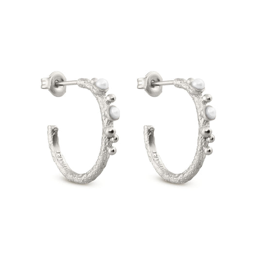GUSPIRA EARRINGS HOOP SILVER