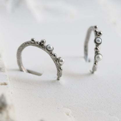 GUSPIRA EARRINGS HOOP SILVER