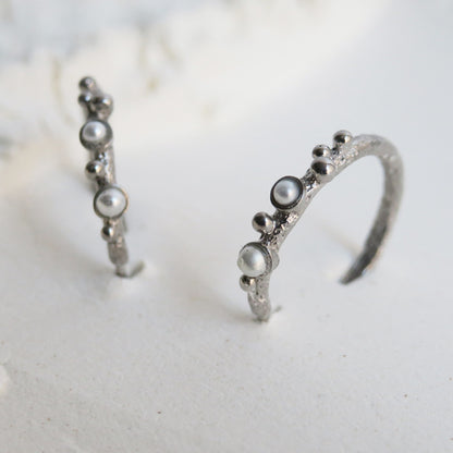 GUSPIRA EARRINGS HOOP SILVER