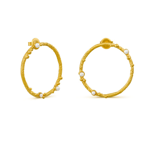 GUSPIRA EARRINGS CIRCULAR GOLD