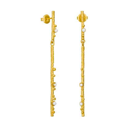 GUSPIRA EARRINGS LONG GOLD
