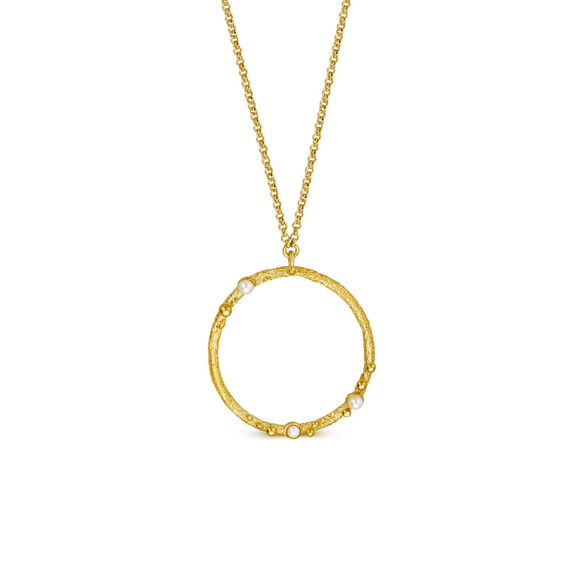 GUSPIRA NECKLACE CIRCULAR GOLD