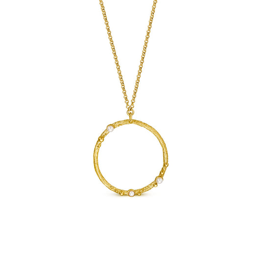 GUSPIRA NECKLACE CIRCULAR GOLD