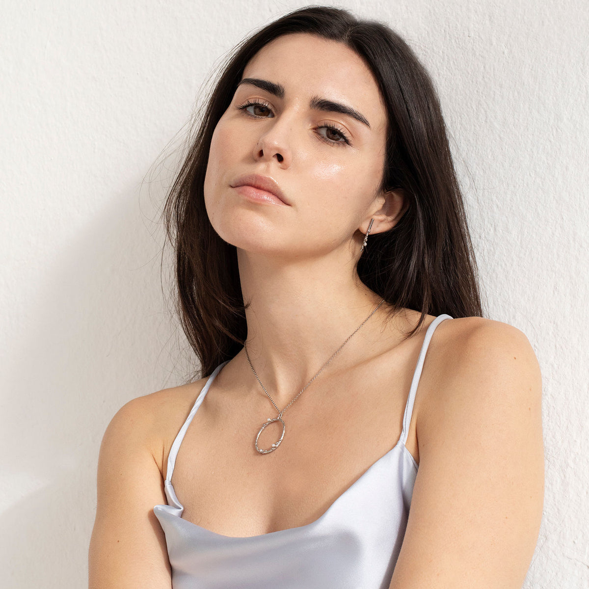 GUSPIRA NECKLACE CIRCULAR SILVER
