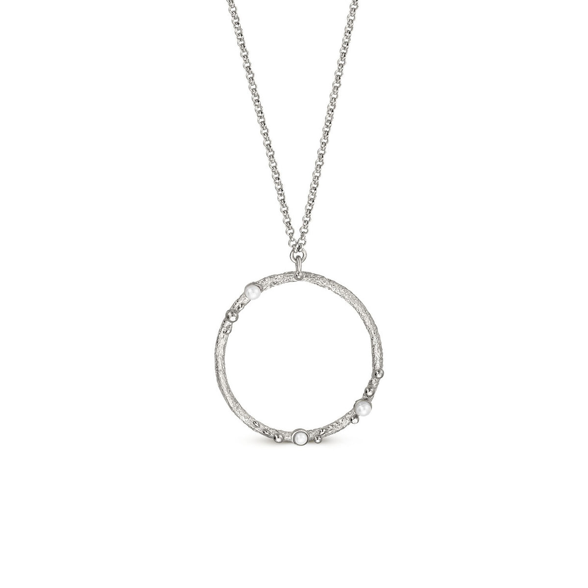 GUSPIRA NECKLACE CIRCULAR SILVER