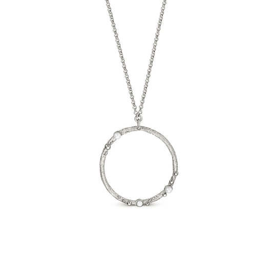 GUSPIRA NECKLACE CIRCULAR SILVER