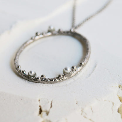GUSPIRA NECKLACE CIRCULAR SILVER