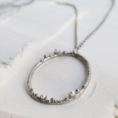 GUSPIRA NECKLACE CIRCULAR SILVER