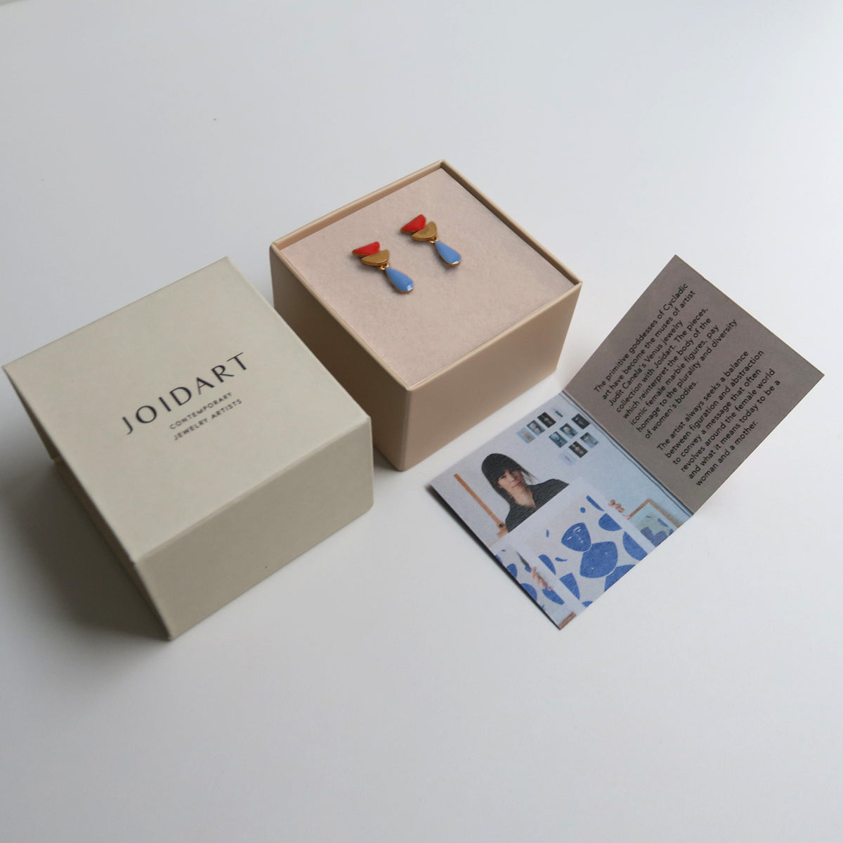 SOMNI EARRINGS RED AND BLUE DROP