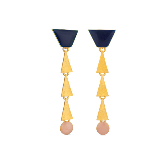 SOMNI EARRINGS PINK AND BLUE LONG