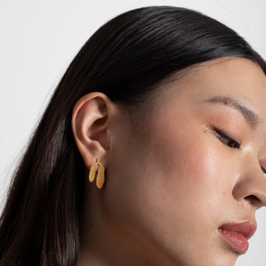 SILVELA EARRINGS SMALL GOLD