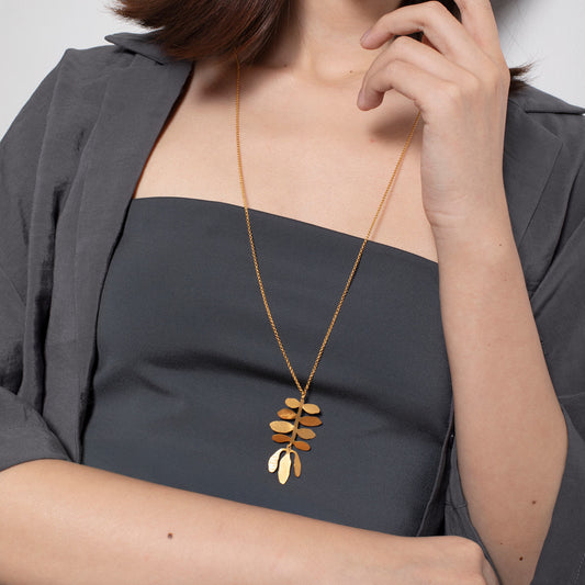 SILVELA NECKLACE LONG GOLD