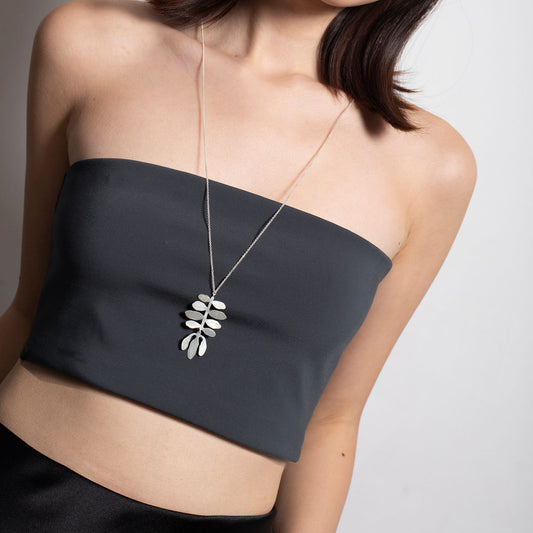 SILVELA NECKLACE LONG SILVER