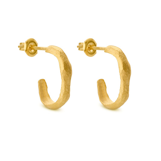 SAUMA EARRINGS HOOP SMALL GOLD