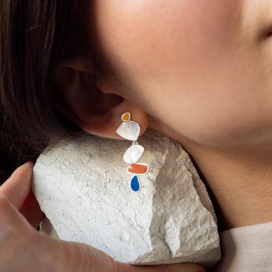 THALUS EARRINGS SILVER-PLATED