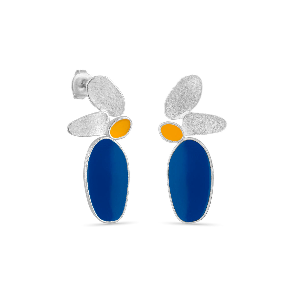 THALUS EARRINGS LARGE SILVER-PLATED