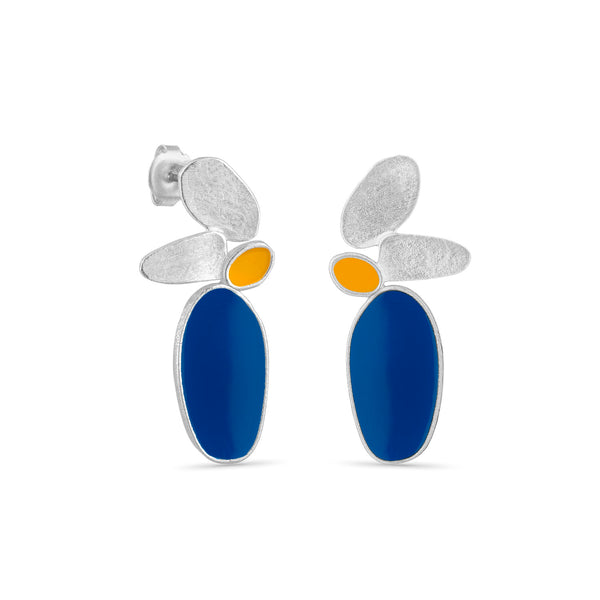 THALUS EARRINGS LARGE SILVER-PLATED