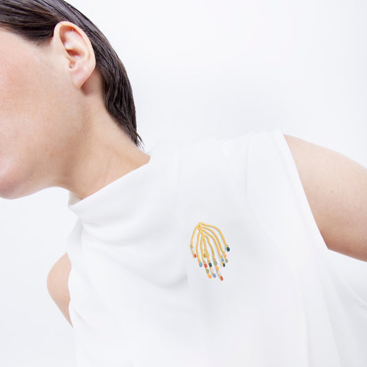 DELIRI BROOCH GOLD