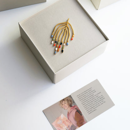 DELIRI BROOCH GOLD