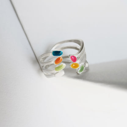 DELIRI RING SILVER-PLATED 16号