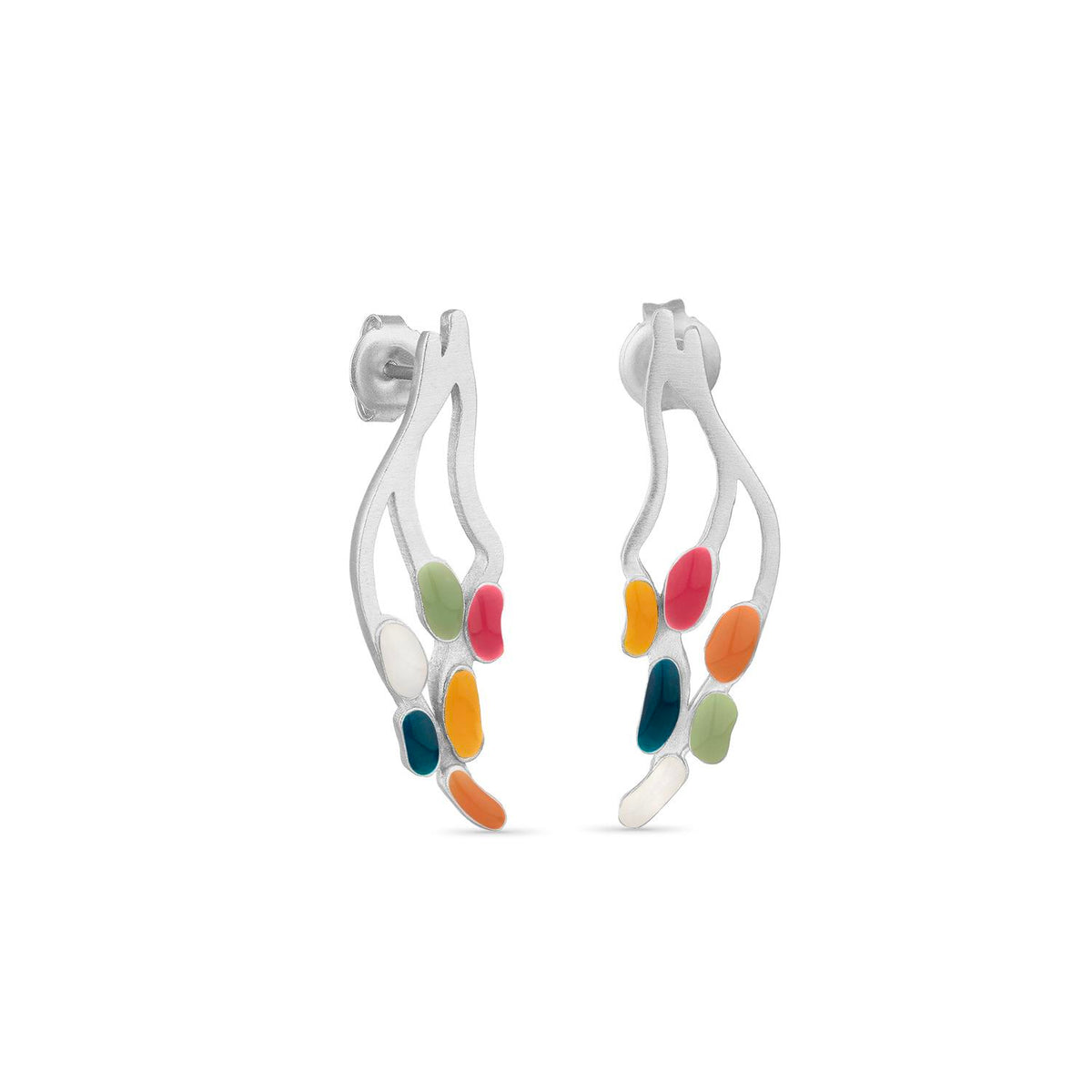 DELIRI EARRINGS SILVER-PLATED