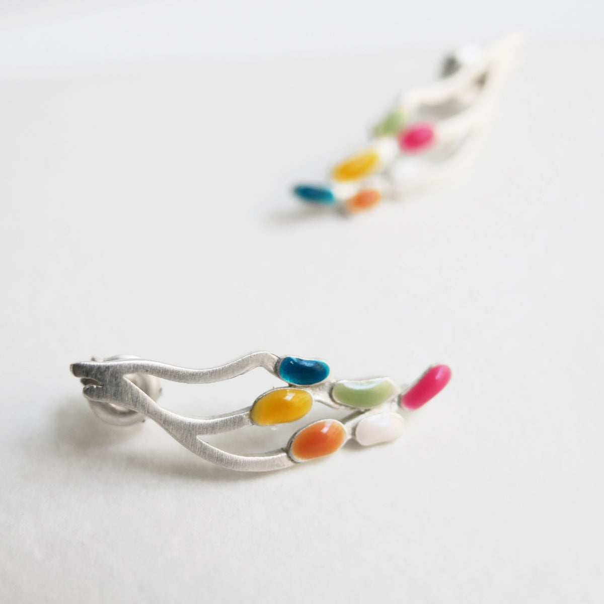DELIRI EARRINGS SILVER-PLATED